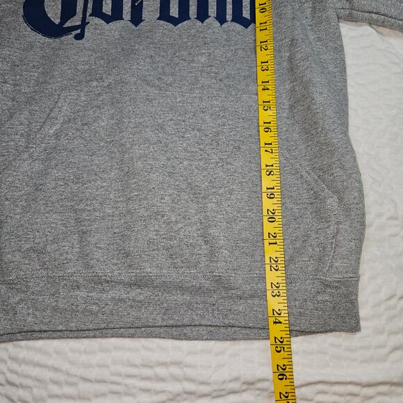 Corona Hoodie Men's Small Heather Gray Beer Cerveza Graphic Logo Casual Pullover - Picture 6 of 7